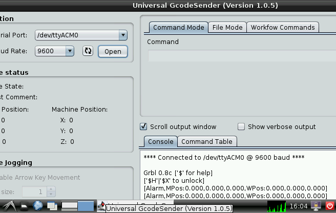 Universal gcode sender. Инструкция image2gcode.