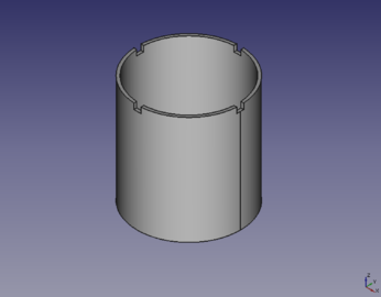 STL 2 SPOOL CYL - size:48kb - FreeCAD -File:FCSTD 2 SPOOL CYL.fcstd. STL (67kb)- File:STL 2 SPOOL CYL.stl