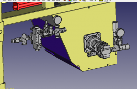Hydraulic Circuit next to Soil Mixer.