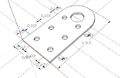 Stock Pivot Plate, 1/2" steel.
