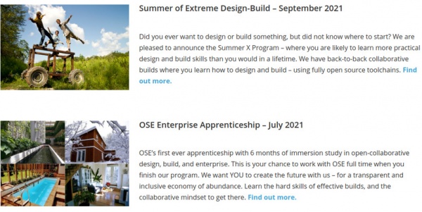 OSE Programs for 2021