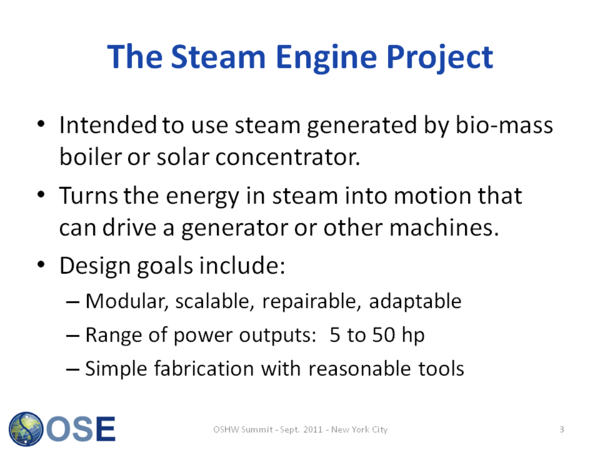 The Steam Engine Project