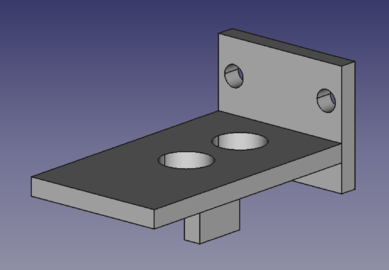 STL 7 PULLER BRKT LT - size:48kb - FreeCAD -File:FCSTD 7 PULLER BRKT LT.fcstd. STL (57kb)- File:STL 7 PULLER BRKT LT.stl