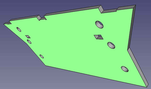 Extruded part.